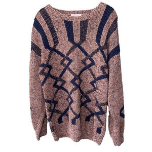 Pronto Moda Sweater Womens Medium Vintage Knit Granny Core Relaxed Fit Pullover